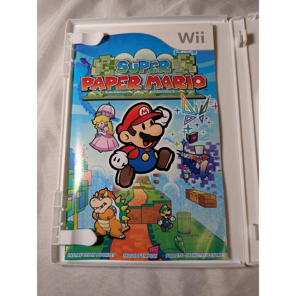 Super Paper‎ Mario Nintendo Wii 2007 CIB